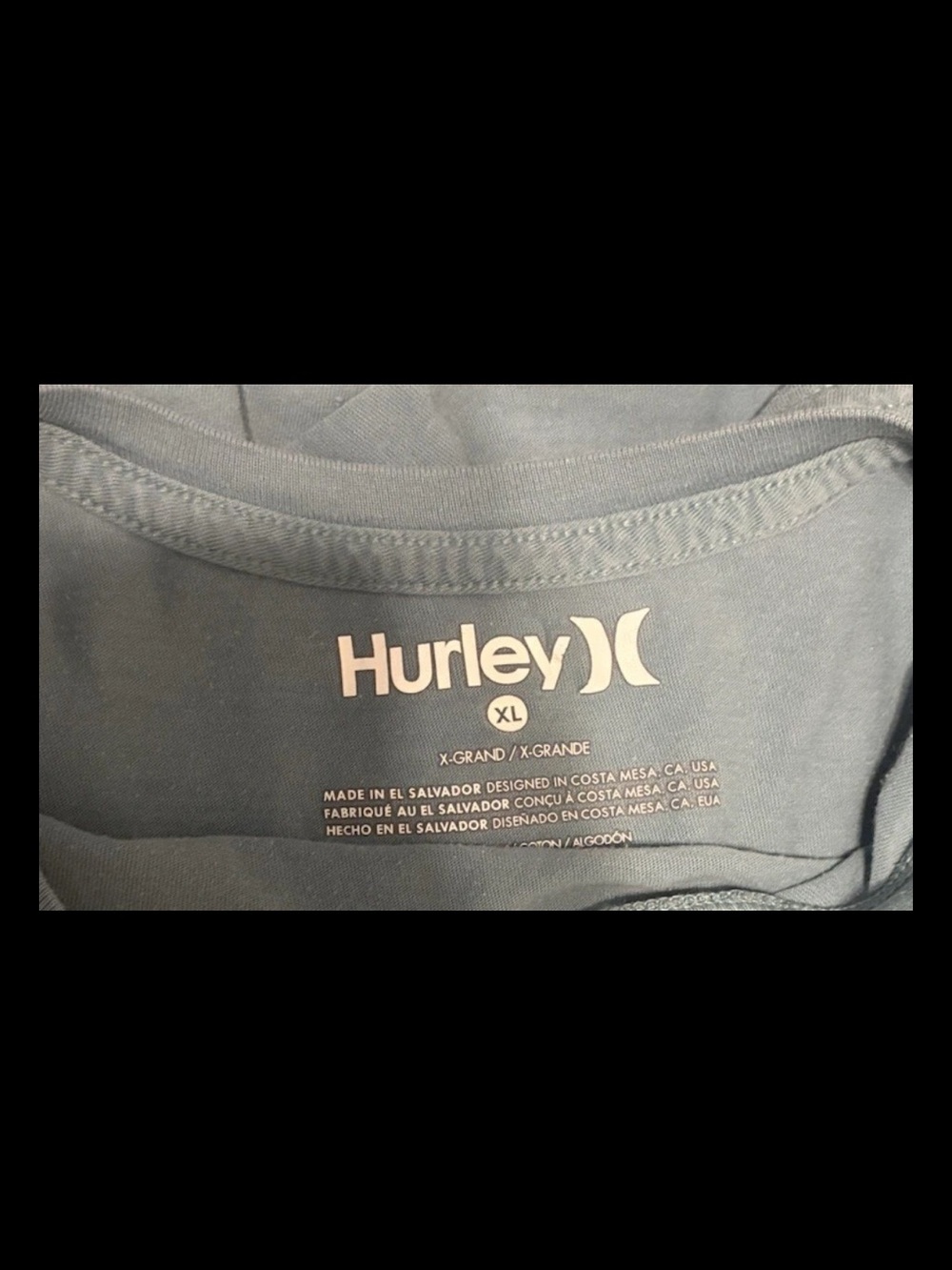 Hurley Slate Green Center Logo Short Sleeve Tee - Picture 3 of 3
